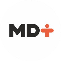 Логотип МД + на ул. Маршала Жукова